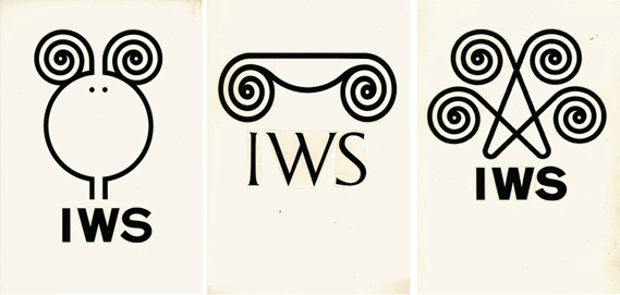 Some of Grignani’s nine Woolmark proposals, of which five came from his interest in Op Art