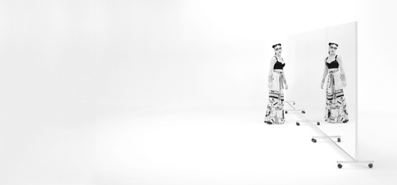 Portrait of FKA twigs on the Google Glass ad set. Photograph by Christopher Medak, the DOP on the shoot