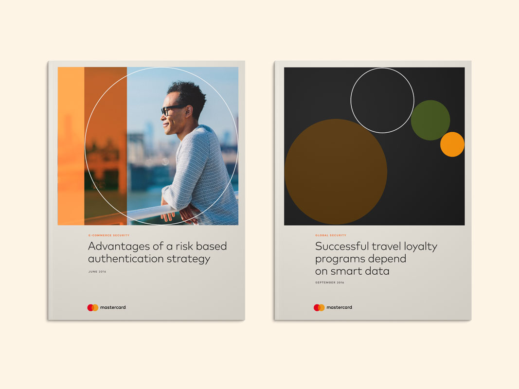 the new Mastercard logo on promotional material