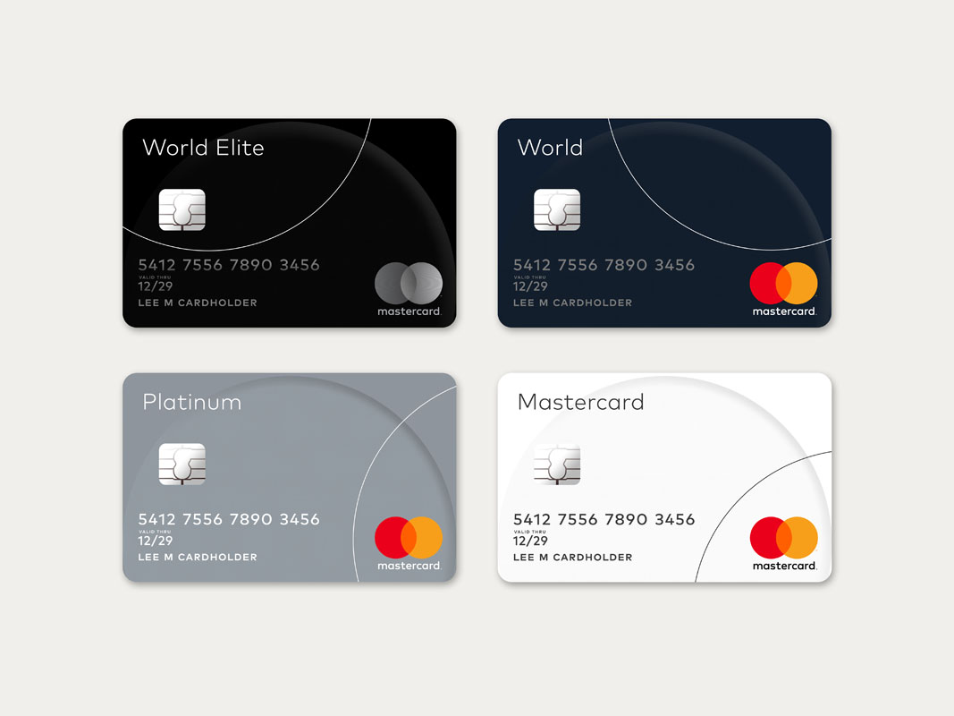 new mastercard logo on redesigned credit cards