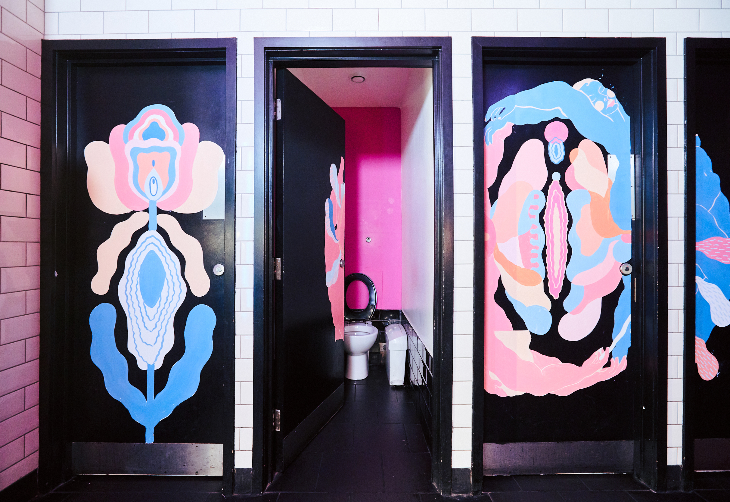Bodyform and AMV BBDO Viva La Vulva Bathroom Takeover
