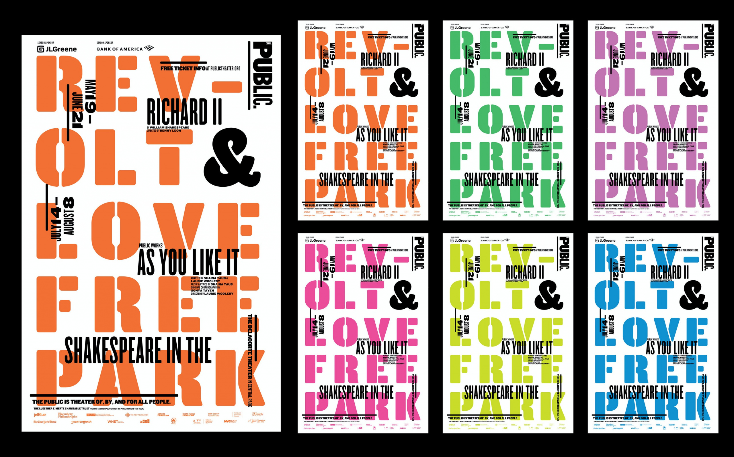 Paula Scher Public Theater 2020 2021
