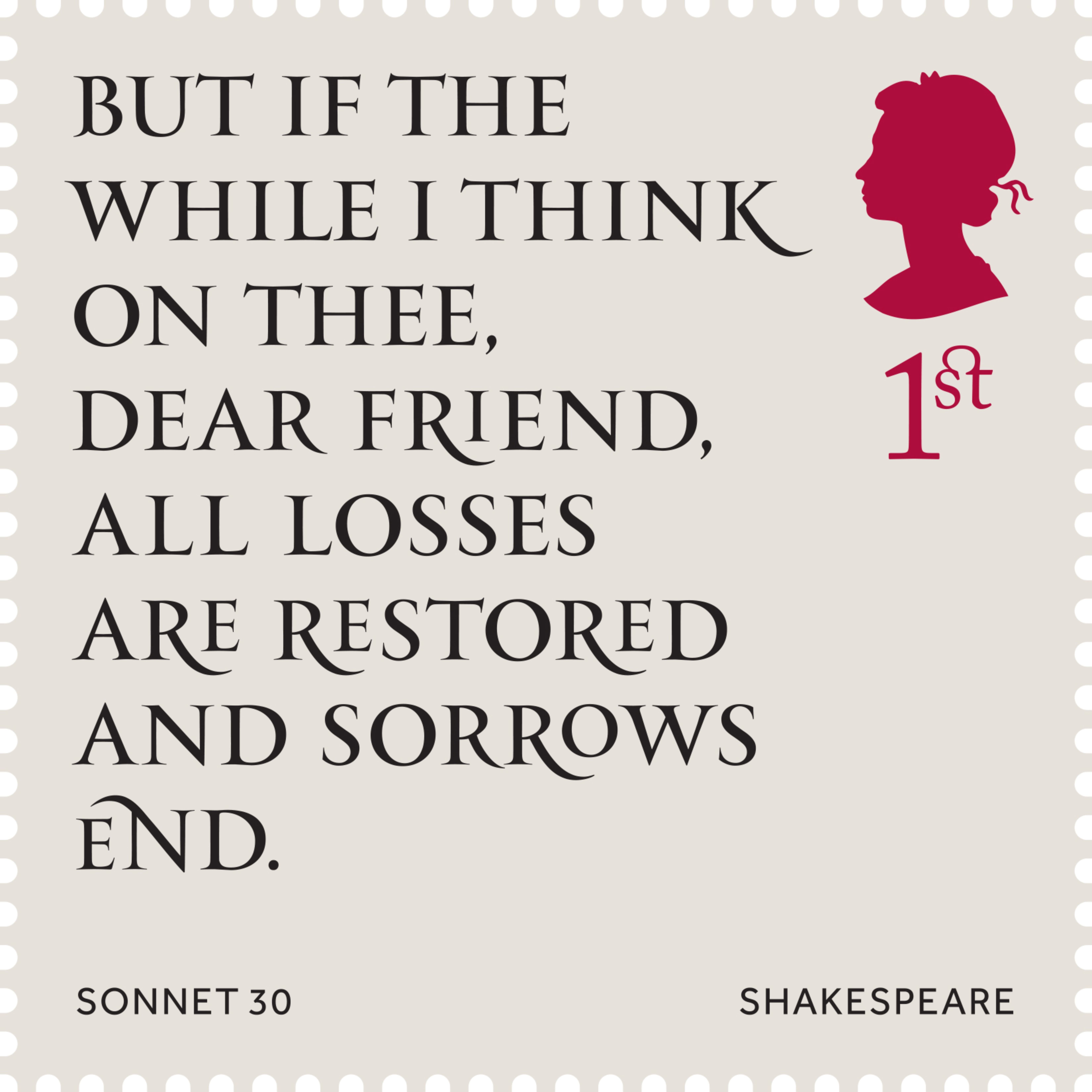 Sonnet 30 Shakespeare 400%