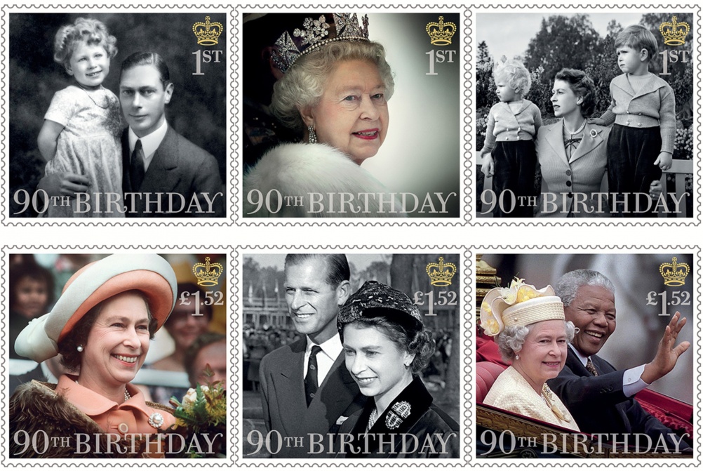 HMQ 90th Birthday stamps full set[3]