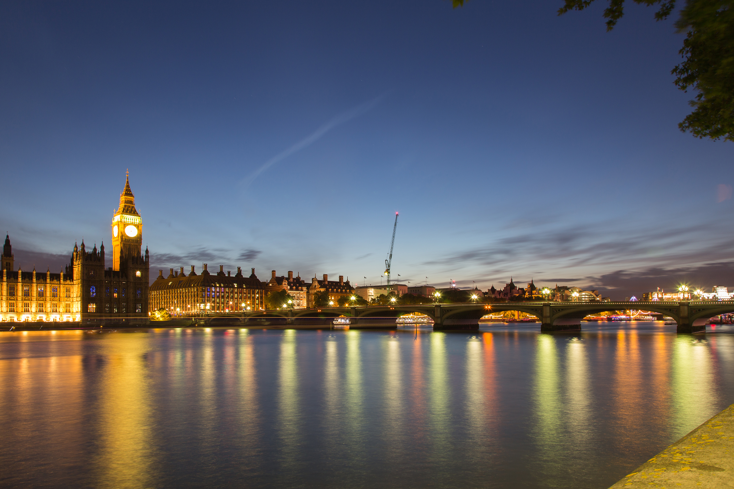 3 Westminster Bridge, looking north from The Queen’s Walk, and with the Palace of Westminster adjacent to its north bank