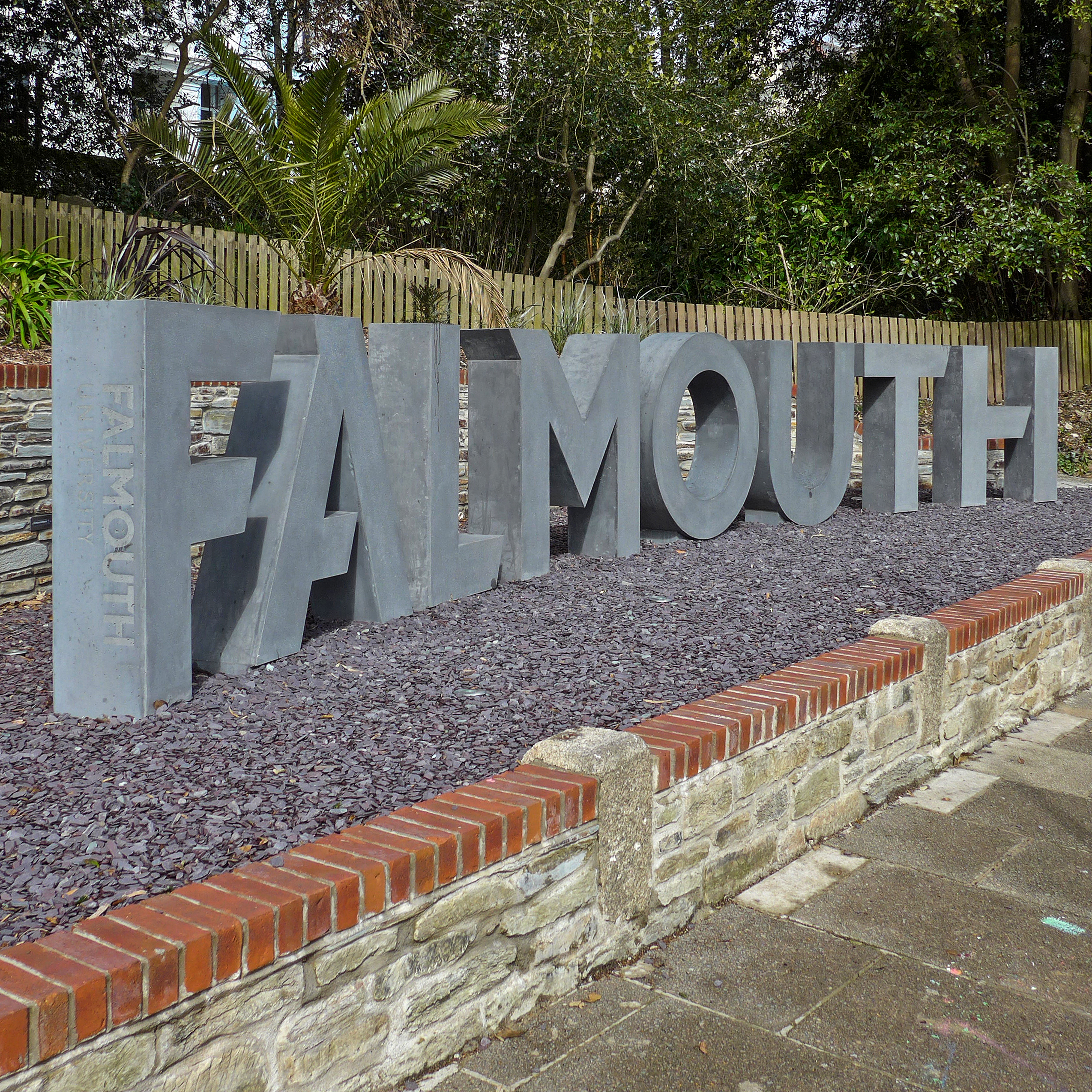 Falmouth University sign, courtesy of Flickr user Tim Green