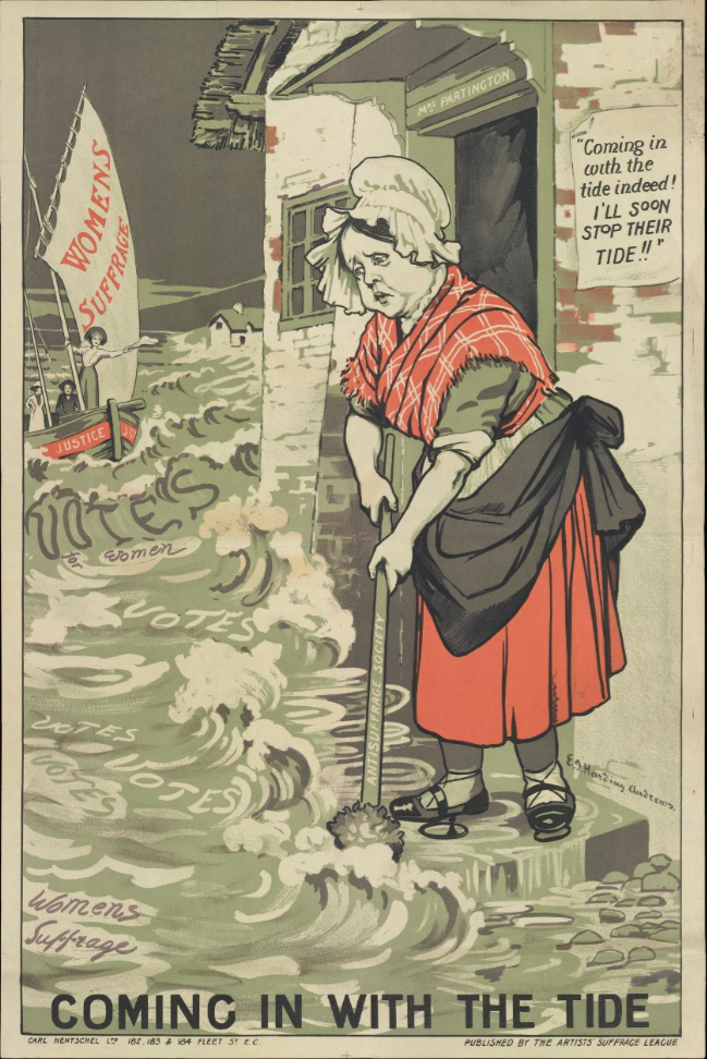 The long-lost suffrage protest posters used to fight for women's rights -  Design Week