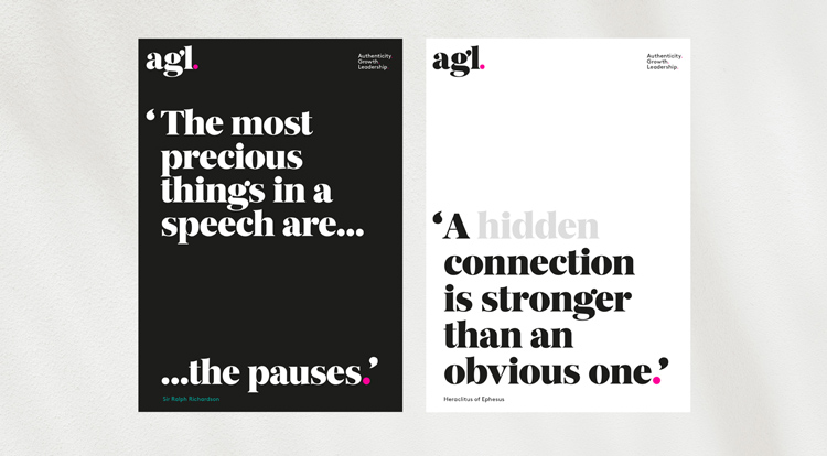 Baxter and Bailey plays with punctuation in AGL rebrand Design Week