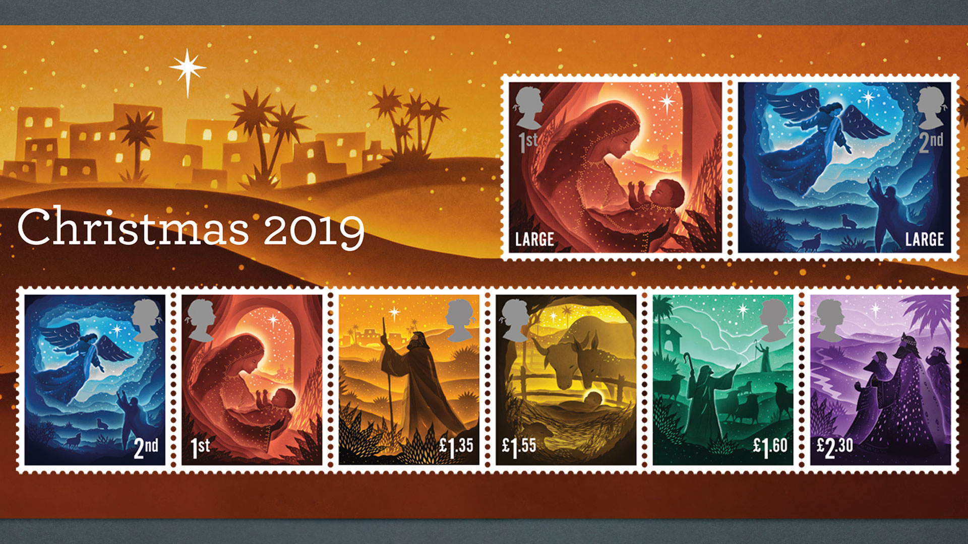 Royal Mail unveils 2019 Christmas stamps Design Week