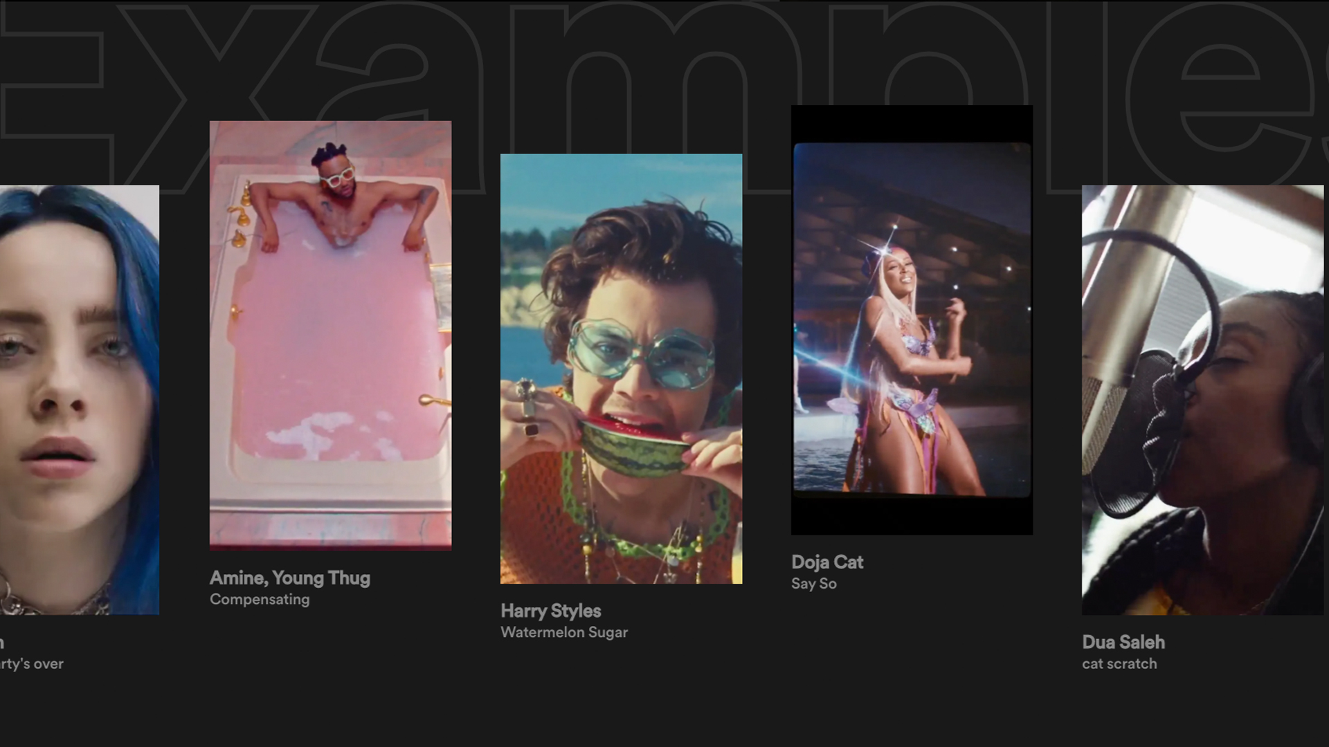 Dua Lipa and Harry Styles. Canvas в Spotify Грузия.