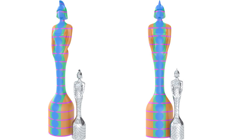 Es Devlin and Yinka Ilori design BRIT Awards' stage with rainbow-colored  maze backdrop