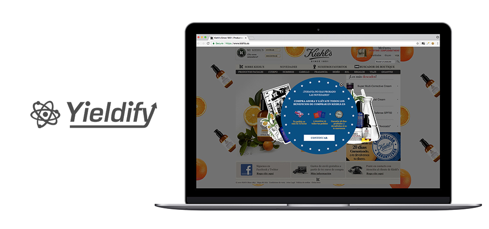YIELDIFY_Kiehls_ecommerce_site