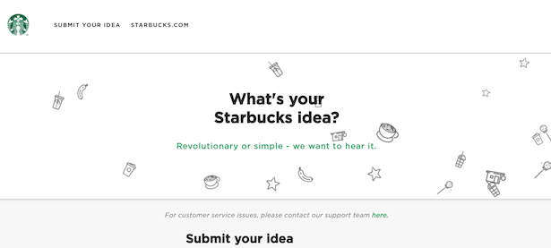 mystarbucksidea.com screenshot