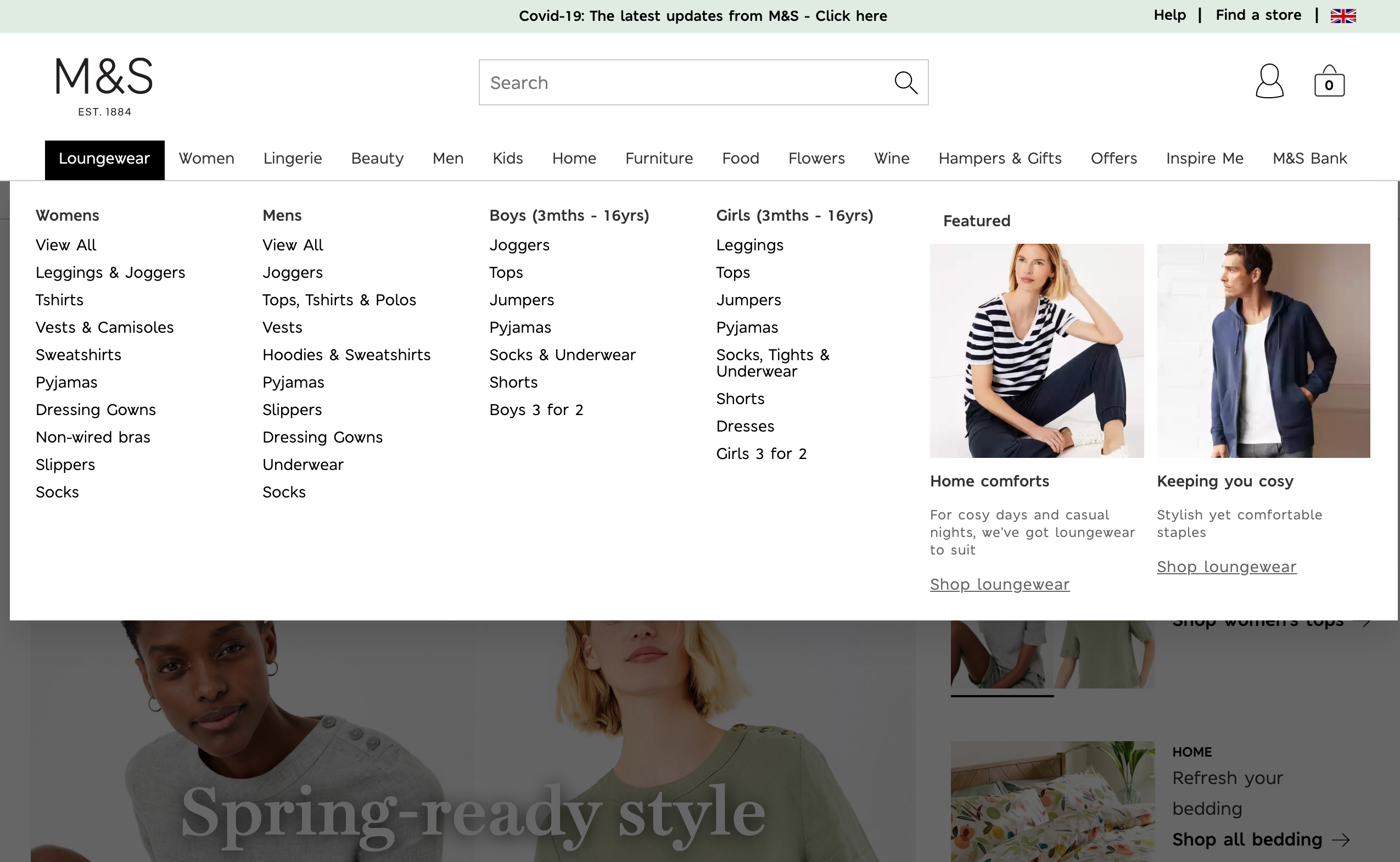M&S loungewear