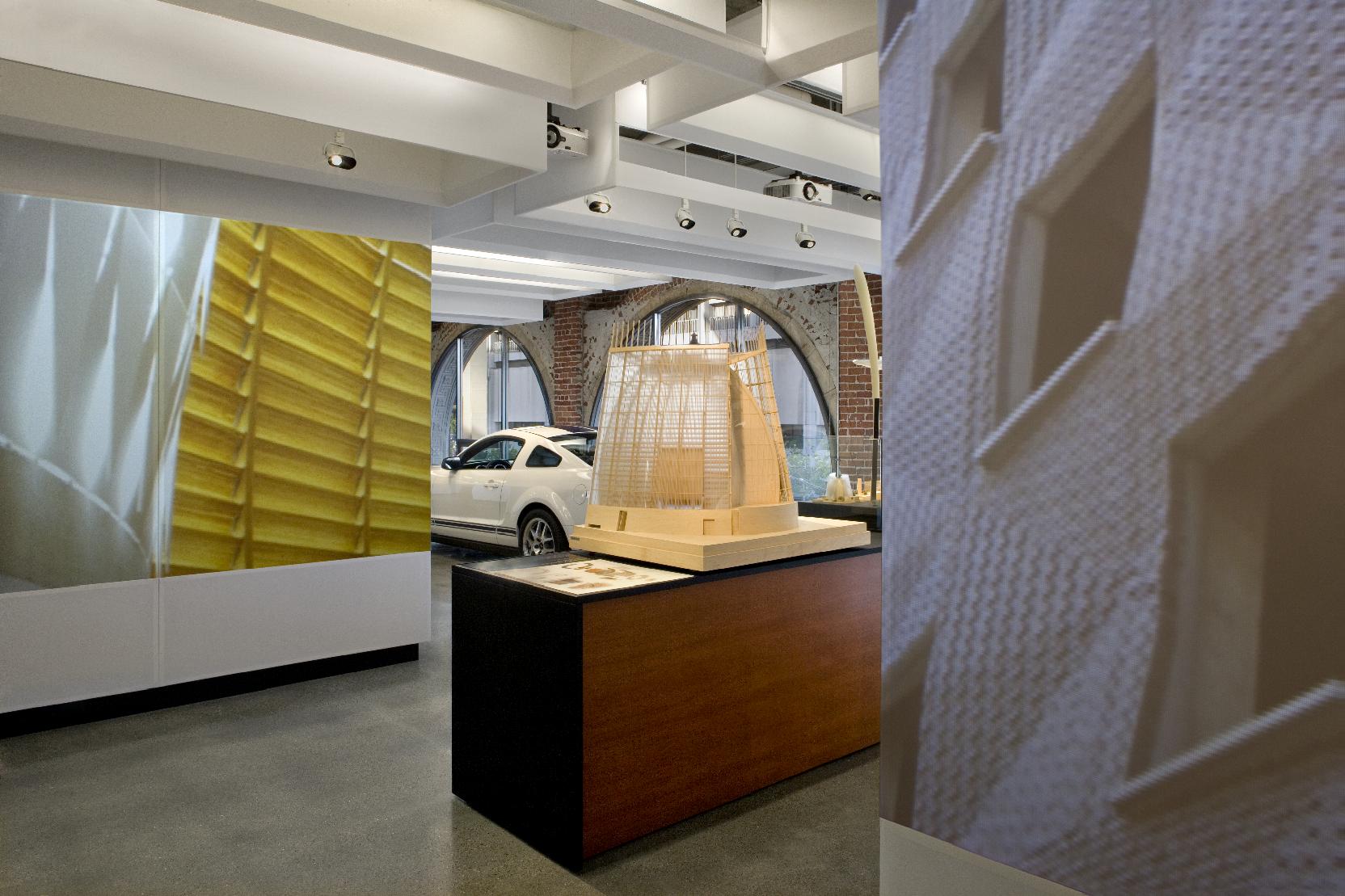 Autodesk's head office features various exhibits of 3D design in action
