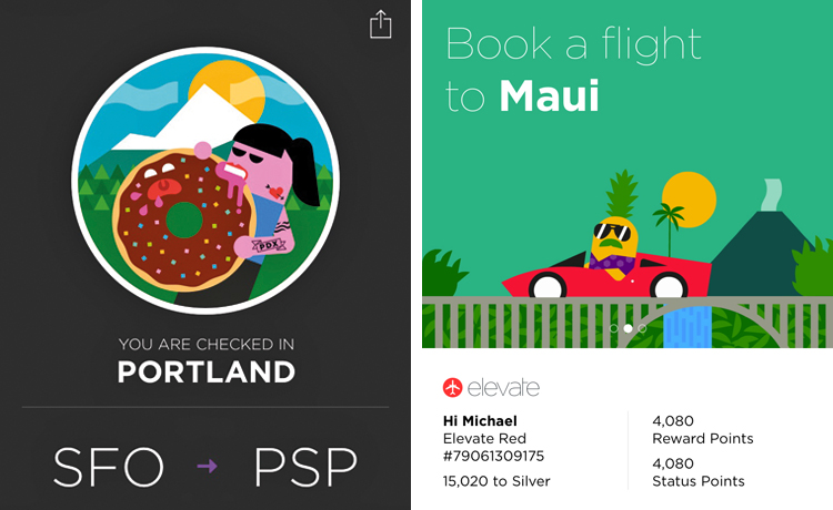 Virgin America's new app offers a personalised 60-second booking process based on the user's previous travel history.