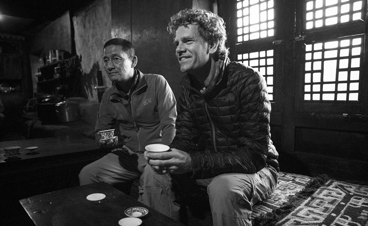 Jamling Tenzing with Huib van Bockel