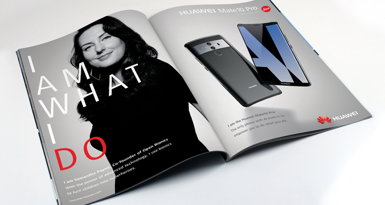 Huawei 'I am what I do' campaign