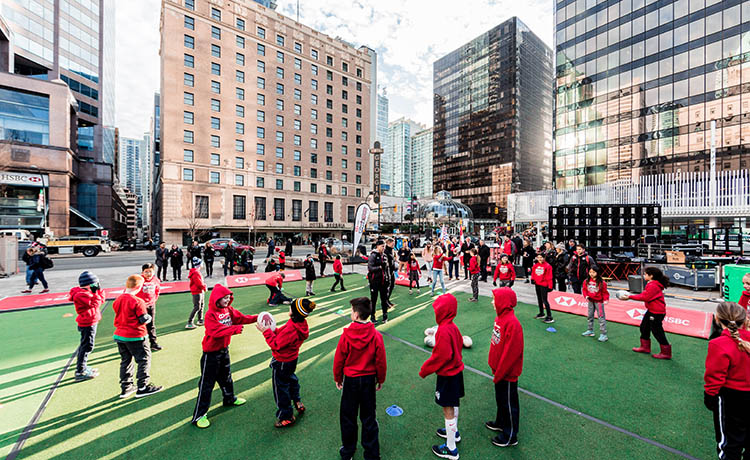 Children HSBC rugby